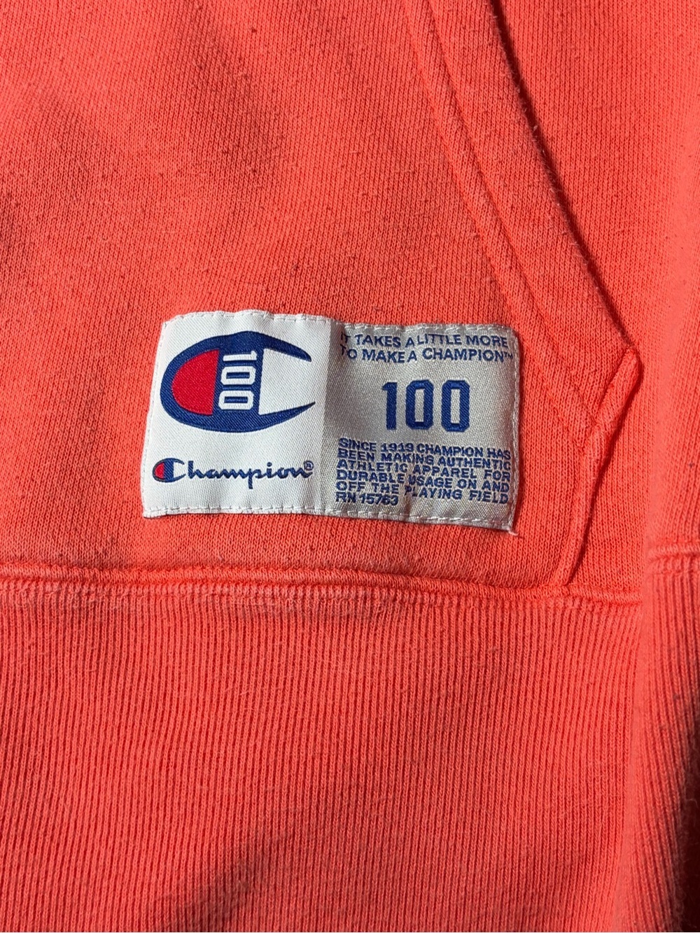 Champion 100th Anniversary Pink Pullover Hoodie Century Collection Large - Picture 3 of 6